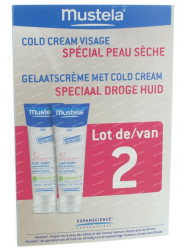 Mustela 妙思乐 贝贝滋润面霜 40ml*2