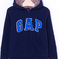 Gap 盖璞 徽标经典 男童连帽卫衣