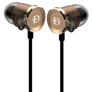  DUNU/达音科 DN2000 三单元圈铁 入耳式耳机  金色 3.5mm