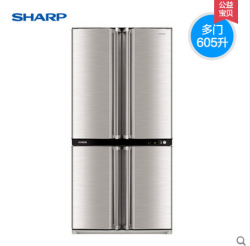 SHARP 夏普 SJ-F77PV-SL 多开门冰箱（全进口）