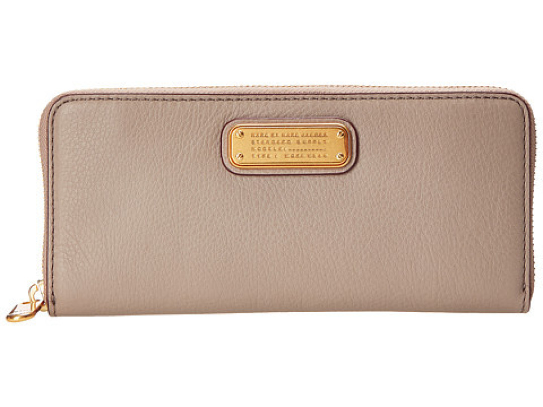 粉嫩嫩的软妹纸：Marc by Marc Jacobs New Q Slim Zip Around 女士长款钱包