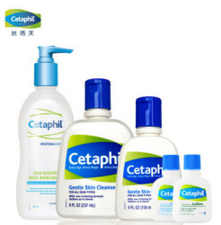 Cetaphil 丝塔芙 莹润修护保湿乳 295ml+经典洁面乳 237ml+保湿洁面乳 118ml+经典润肤乳 29ml+经典洁面乳 29ml