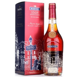 MARTELL 马爹利 V.S.O.P 干邑白兰地 金牌 700ml 巴黎风情左岸限量款