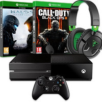 Microsoft 微软 Xbox One 游戏机+《Halo5（光环5）》+《黑色行动3》+Turtle Beach 50X 游戏耳机