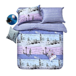 ELLE DECO 双人床单四件套 1.5M床 (床单230*235CM,被袋 203*228CM,枕袋 48*73CM)