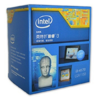 intel 英特尔 酷睿 i3-4170 盒装CPU处理器