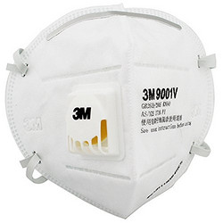 3M 颗粒物防护口罩 PM2.5 雾霾 防护口罩 9001V 耳带式带阀口罩 3只装
