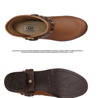 UGG australia 女款真皮短靴