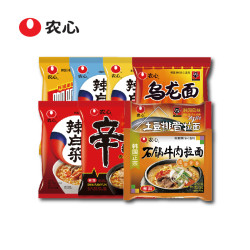 NONGSHIM 农心辛拉面/辣白菜/韩国泡面/土豆排骨 特惠8包方便面套餐