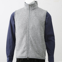 無印良品 無印良品 MUJI M4AB612 男式抓绒双拉链背心