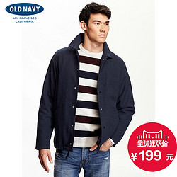 OLD NAVY 男装 712518-1 含羊毛 混纺 纯色 夹克