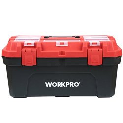 WORKPRO 万克宝 W02020103M 加强型家用塑料工具箱16寸 