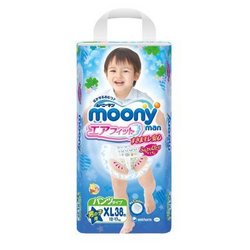 Moony 尤妮佳 男宝宝拉拉裤 XL38 *3件