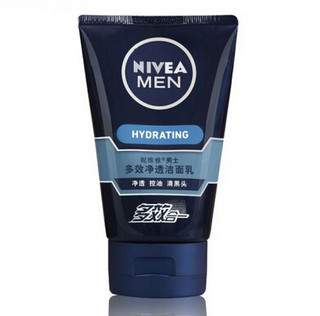 NIVEA 妮维雅 男士多效净透洁面乳100g*3瓶