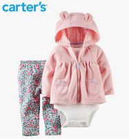 天猫双11特价预告：Carter's 女婴儿三件套装 长袖长裤