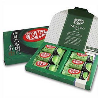 Nestlé 雀巢&伊藤久右卫门 kitkat 宇治抹茶巧克力威化夹心饼干 京都限定版 12枚