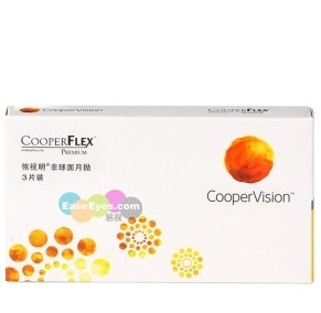 CooperVision 库博 依视明 非球面 月抛隐形眼镜3片*2盒+卫康护理液500ML*1瓶