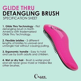 CRAVE Naturals Detangling Brush 顺发梳