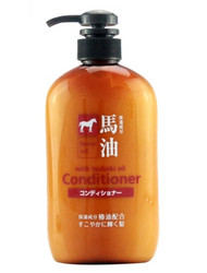 KUMANOYUSHI 熊野油脂 无硅油马油护发素 600ml *6件