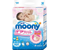 moony 尤妮佳 M 64片/包*4包 纸尿裤