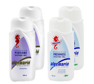 algemarin  爱姬玛琳 经典香水沐浴露300ml*2瓶+海洋清爽沐浴露300ml*2瓶 