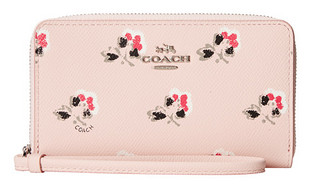 COACH 蔻驰 Box Program Print Flrl Crossgrain 女士钱包