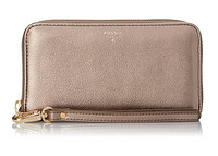 FOSSIL Sydney Zip Phone Wallet 女士钱包 	Brown