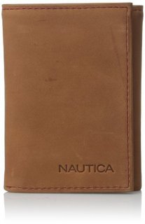 NAUTICA 诺帝卡 Mainmast Trifold 男款 真皮钱包