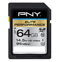 移动端：PNY 必恩威 Elite Performance 600x 64GB SD存储卡 U3