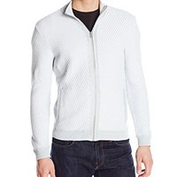 Calvin Klein Cotton Textured Marl Full Zip Sweater 针织衫外套