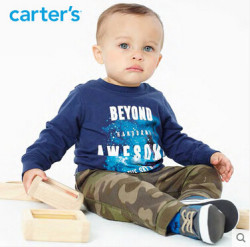 Carter's  225G178 全棉星空图案T恤 海军蓝 