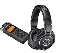 TASCAM DR-05 专业录音笔+铁三角 ATH-M40x专业录音监听耳机