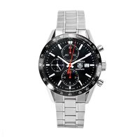 TAG Heuer 泰格豪雅 Carrera系列 CV2014.BA0794 男士机械表 41mm 黑盘 银色不锈钢带 圆形