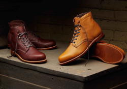WOLVERINE 1000 Mile Centennial American Bison 男款真皮短靴