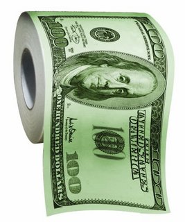 BigMouth Inc 100 Dollar Money Funny Toilet Paper 100美元图案厕纸