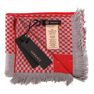 VERSACE 范思哲 IT00639 100% Wool Mens Scarf 男士羊绒围巾