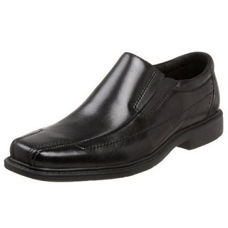 Clarks Deane Slip On 男款休闲皮鞋 Black Leather US8