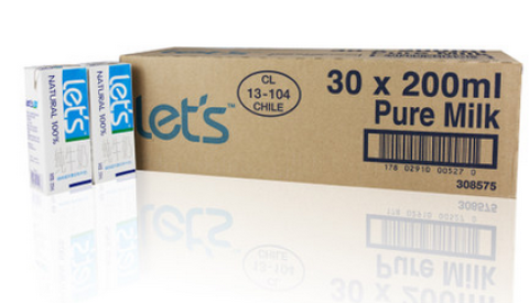 lets 乐仕 全脂纯牛奶200mlx30 *2箱99元包邮(满2件5折)