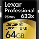 Lexar 雷克沙 专业系列633x SDXC UHS-I/ U3卡 64GB（95MB/ s读取速度） LSD64GCBNL633