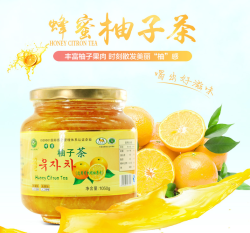 楚天碧玉 蜂蜜柚子茶1050g+580g超值组合 