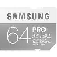 SAMSUNG 三星 Pro 64GB SDXC存储卡 80MB/s写入(U3、三防)