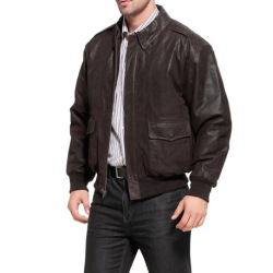 LANDING LEATHERS Air Force A-2 Distressed Goatskin Leather Flight Bomber Jacket 羊皮皮革男士飞行夹克