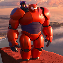 Disney 迪士尼 Big Hero 6 超能陆战队 大白和小宏 电动公仔