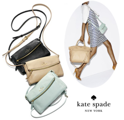 kate spade NEW YORK Cobble Hill Mini Carson 女式真皮单肩斜挎包