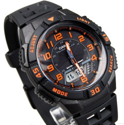 CASIO 卡西欧 AQS800W-1B2VCF 男款太阳能多功能腕表