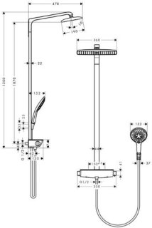 Hansgrohe 汉斯格雅 飞雨E360 27112400 花洒套装