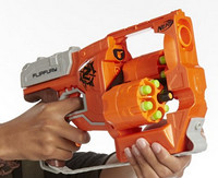 再特价：Hasbro 孩之宝 Nerf Zombie Strike 僵尸来袭系列 A9603 FlipFury Blaster 双轮发射器