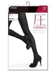 ATSUGI 厚木 120D 发热保暖压力美腿连裤袜 S-M 黑色