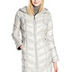 Deal of the Day：Calvin Klein Chevron Packable Down 女士长款羽绒服 带帽款