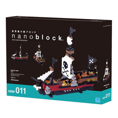 “缩水的乐高”体验：nanoblock 微型积木 NBM-011 海贼船